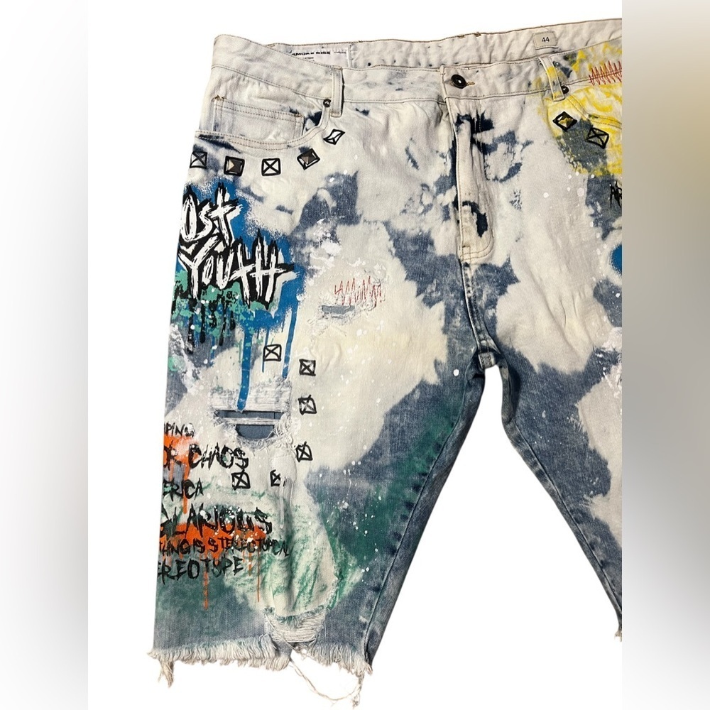 Smoke Rise Denim Riot Shorts - Picture 3 of 13